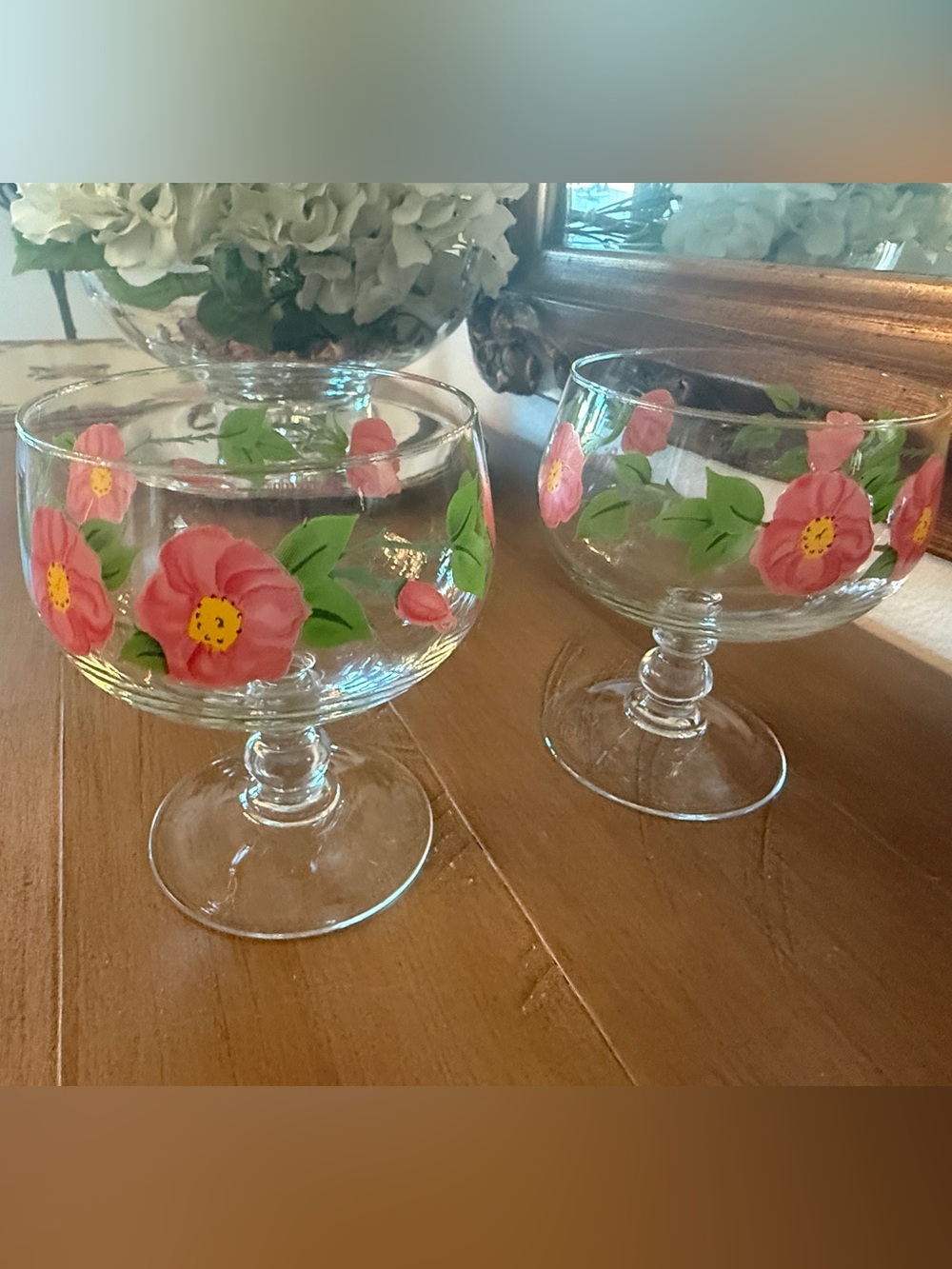 Franciscan Desert Rose Margarita Dessert Glasses Set of 2